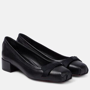 Christian Louboutin MAMAFLIRT Square Tow Low Heel Ballerina Pumps Shoes Bow